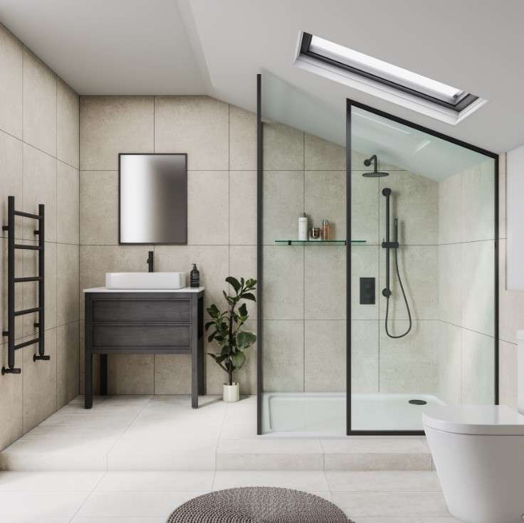 stylish aging in place bathroom